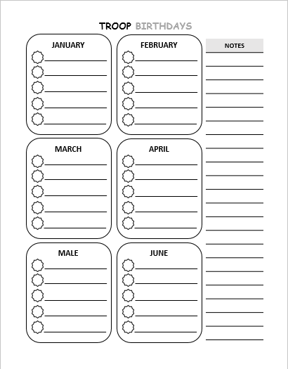 Troop Leader Planner 2024 - 2025  